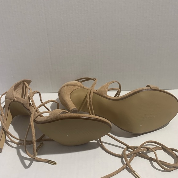 Steve Madden Heels Presidnt Heels Suede Heels Lace Up Heels Tie Up Heels - Picture 6 of 12